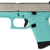 Glock G43 Subcompact Robin’s Egg Blue 9mm 3.39″ Barrel 6-Rounds Fixed Sights - Image 3