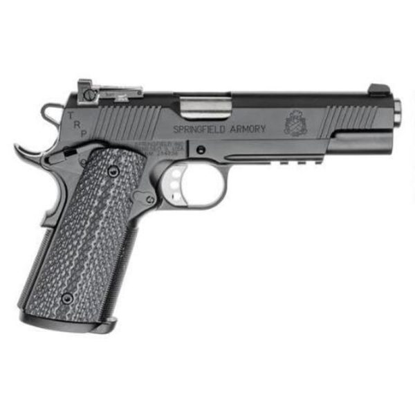 Springfield 1911 TRP Operator Semi Auto Pistol 45 ACP 5″ Barrel 7 Rounds G10 Grips Armory Kote Black PC9105L