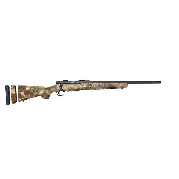 27871 Mossberg Patriot Super Bantam Bolt Action Rifle .243 Win 20″ Fluted Barrel 4 Rounds Kryptek Highlander Synthetic Stock Blued