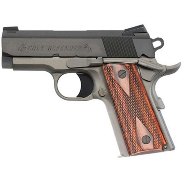 Colt 07000E Defender 45ACP 3″ Barrel Two Tone SS Cerakote/Ion Bond Finish