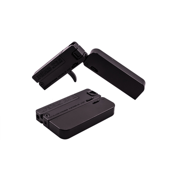 Trailblazer Firearms “LIFECARD” 22LR 2.5″ 1RD Single Shot Handgun – Black