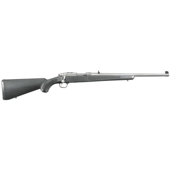 Ruger 77/44 Bolt Action Rifle .44 Rem Mag 18.50″ Barrel 4 Rounds Black Synthetic Stock Brushed Stainless Steel Barrel