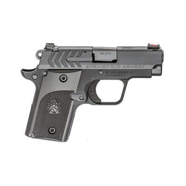 SPRINGFIELD 911 ALPHA, 1911 MICRO COMPACT, 380ACP, 2.7″ BARREL, ALLOY FRAME, BLACK NITRIDE FINISH, 6RD, 1 MAGAZINE, POLYMER GRIPS