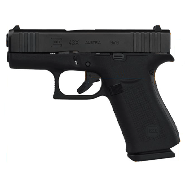 GLOCK G43X BLACK 9MM SUB-COMPACT PISTOL W/ GLOCK NIGHT SIGHTS