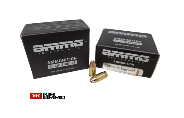 Ammo Inc 380 Auto SAME DAY SHIPPING 90 Grain Jacketed Hollow Point – 20 Rounds (Box) [NO TAX outside Texas]