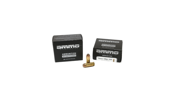 Ammo Inc 10mm SAME DAY SHIPPING 180 Grain JHP – 20 Rounds (Box) [NO TAX outside Texas]