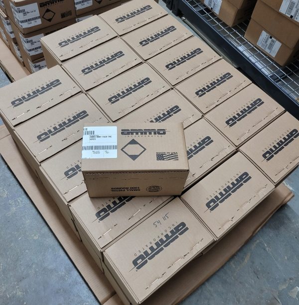 Ammo Inc 9mm 115 Grain CleanFire TMC – 54,000 Rounds (1/2 Pallet – 54 Cases) BUYER PAYS FREIGHT