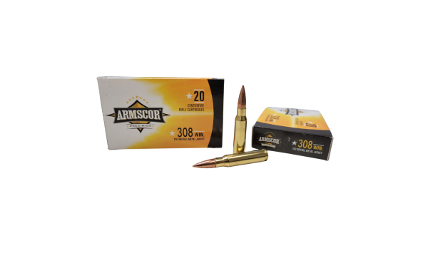 Armscor .308 Win SAME DAY SHIPPING 147 Grain FMJ – 20 Rounds (Box) [NO TAX outside Texas]