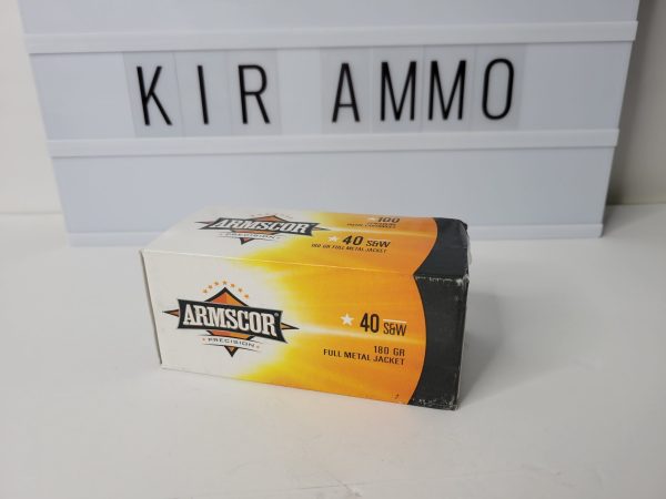 Armscor .40 S&W Ammunition 50316 New 180 Grain Full Metal Jacket Value Pack 100 Rounds [NO TAX outside TX]
