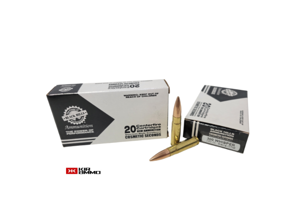 Black Hills SUBSONIC .300 Blackout SAME DAY SHIPPING 220 Grain Sierra MatchKing OTM Cosmetic Seconds – 20 Rounds (Box) [NO TAX outside Texas]