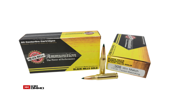 Black Hills .308 Win SAME DAY SHIPPING 175 Grain Tipped MatchKing – 20 Rounds (Box) [NO TAX outside Texas]