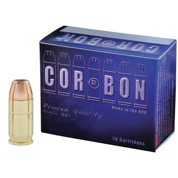 COR-BON .380 Auto SAME DAY SHIPPING 90 Grain JHP – 20 Rounds (Box) [NO TAX outside Texas]