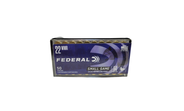 FEDERAL .22 WMR Rimfire Small Game SAME DAY SHIPPING 50 Grain JHP – 50 Rounds (Box) [NO TAX outside Texas]