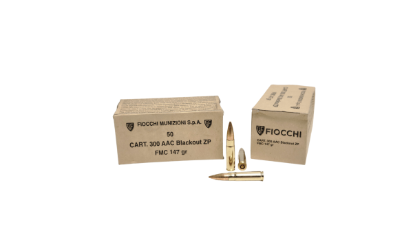 Fiocchi .300 AAC Blackout SAME DAY SHIPPING 147 Grain FMJ – 50 Rounds (Box) [NO TAX outside TEXAS]