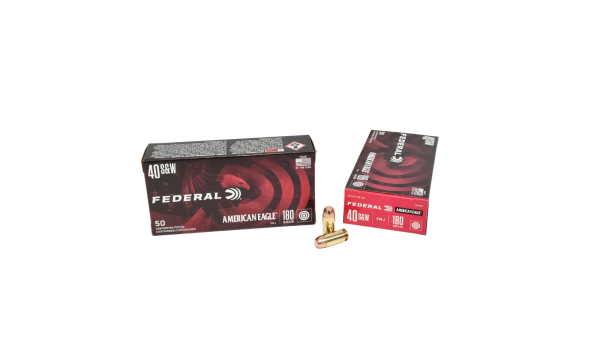Federal American Eagle CASE .40 S&W SAME DAY SHIPPING 180 Grain FMJ – 1,000 Rounds (CASE) [NO TAX outside Texas]