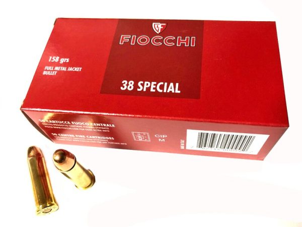 Fiocchi CLASSIC .38 Special SAME DAY SHIPPING 158 Grain FMJ – 50 Rounds (Box) [NO TAX outside Texas]