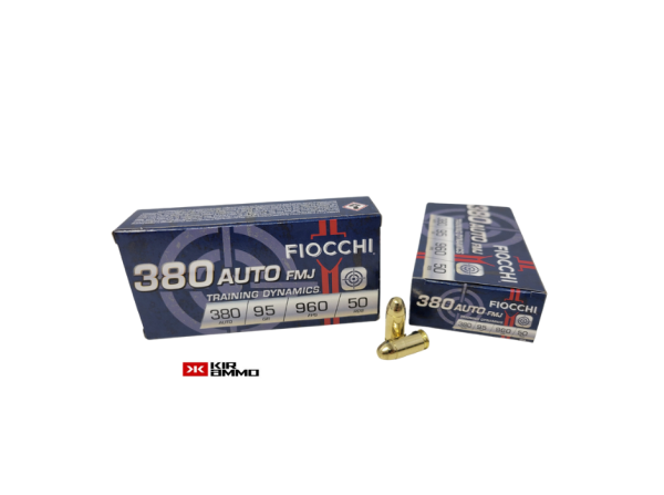 Fiocchi 380 Auto SAME DAY SHIPPING 380AP 95 Grain FMJ – 50 rounds (Box) [NO TAX outside TX]