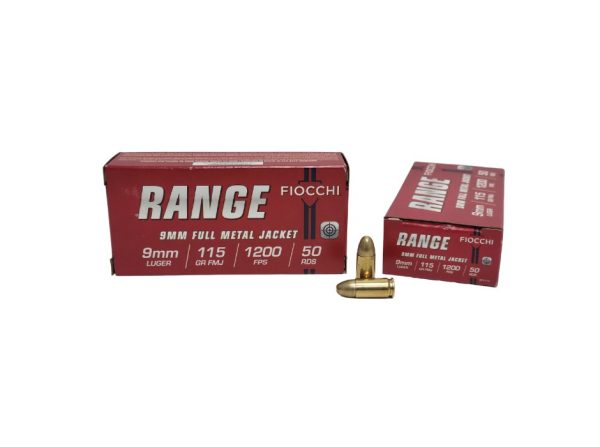 Fiocchi 9mm Luger Red Box SAME DAY SHIPPING 115 Grain – 50 Rounds (Box) [NO TAX outside Texas]