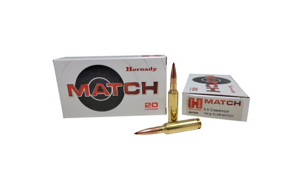 Hornady MATCH 6.5 Creedmoor SAME DAY SHIPPING 140 Grain ELD-M – 20 Rounds (Box) [NO TAX outside Texas]