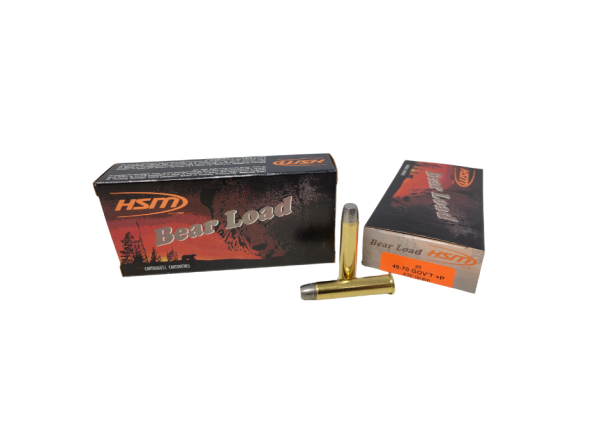 HSM 45-70 GOV’T +P Bear Load SAME DAY SHIPPING 430 Grain RNFP – 20 Rounds (Box) [NO TAX outside Texas]