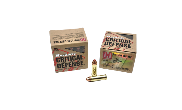 Hornady .38 Special Critical Defense SAME DAY SHIPPING 110 Grain FTX – 25 Rounds (Box) [NO TAX outside Texas]