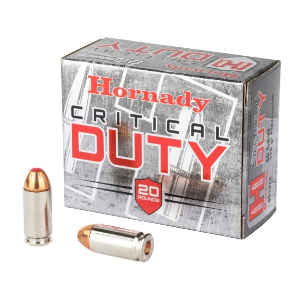 HORNADY CRITICAL DUTY .40 S&W SAME DAY SHIPPING 175 Grain FlexLock 91376 – 20 Rounds (Box) [NO TAX outside Texas]