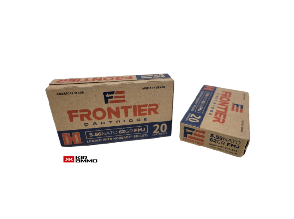 Hornady Frontier 5.56x45mm SAME DAY SHIPPING 62 Grain FMJ – 20 Rounds (Box) [NO TAX outside Texas]