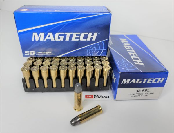 Magtech .38 Special SAME DAY SHIPPING 158 grain Lead Round Nose – 50 rounds (Box) [NO TAX outside TX]