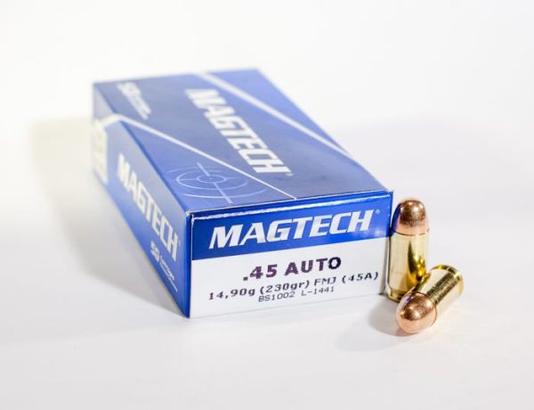 Magtech 45 Auto SAME DAY SHIPPING MT45A Full Metal Jacket 230 Grain – 50 rounds (Box) [NO TAX outside Texas]