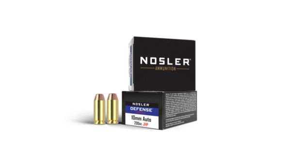 Nosler 10mm SAME DAY SHIPPING 200 Grain DEFENSE Bonded JHP 39156 – 20 Rounds (Box) [NO TAX outside Texas]