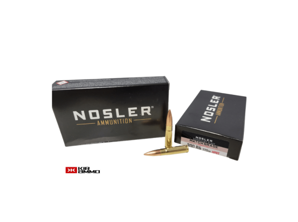 Nosler MATCH .300 Blackout SAME DAY SHIPPING 220 Grain Custom Competition HPBT – 20 Rounds (Box) [NO TAX outside Texas]