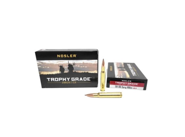 Nosler Trophy Grade .30-06 SAME DAY SHIPPING 168 Grain AccuBond Long Range ABLR – 20 Rounds (Box) [NO TAX outside Texas]