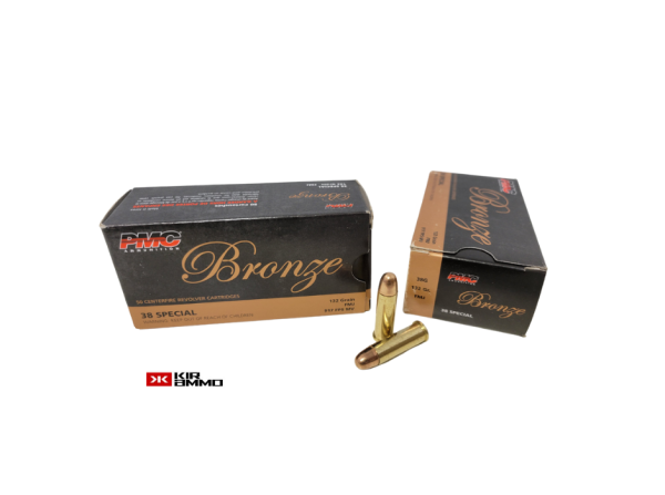 PMC Bronze .38 Special SAME DAY SHIPPING 132 Grain FMJ 38G – 50 rounds (Box) [NO TAX outside TX]