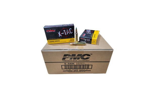 PMC X-TAC 5.56x45mm CASE SAME DAY SHIPPING 62 Grain Green Tip M855 LAP FMJ – 1,000 Rounds (CASE) [NO TAX outside TX]