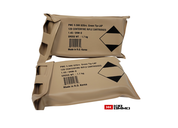 PMC 5.56x45mm SAME DAY SHIPPING PMC556KBP M855 62 Grain Green Tip – 120 rounds (Battle pack) [NO TAX outside TX]
