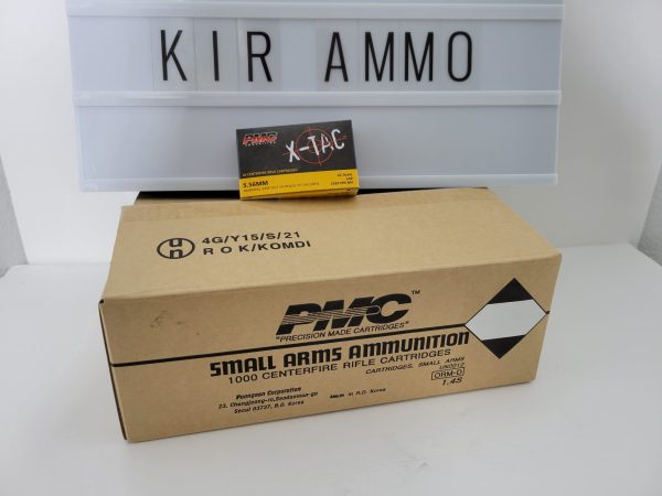 PMC 5.56x45mm NATO Ammunition X-TAC PMC556K M855 SS109 62 Grain Green Tip Steel Core LAP FMJ 1000 rounds [NO TAX outside TX]
