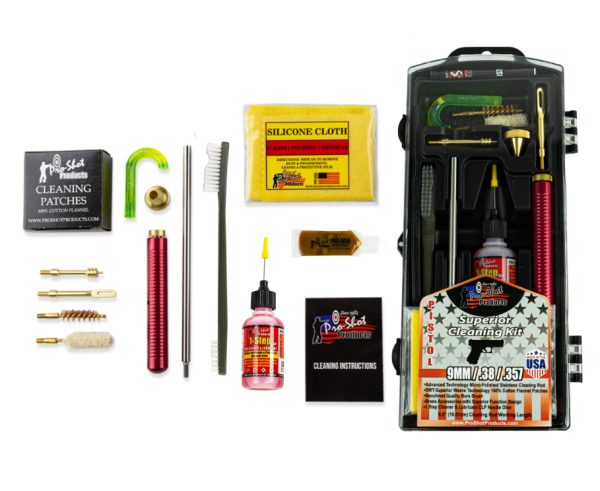 Pro Shot Pistol Cleaning Kit -9MM