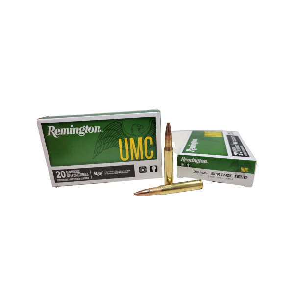 REMINGTON .30-06 UMC SAME DAY SHIPPING 150 Grain FMJ – 20 Rounds (Box) [NO TAX outside Texas]
