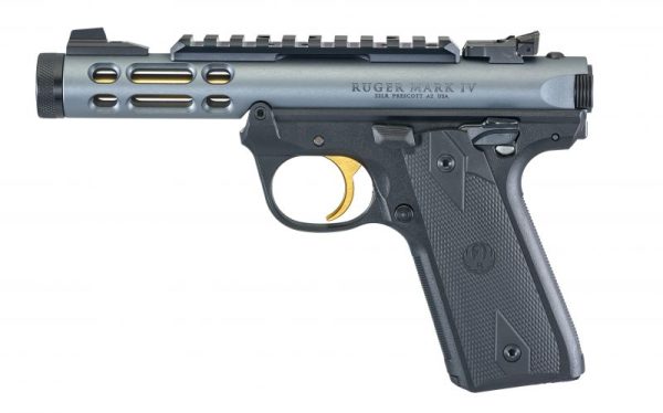 Ruger Mark IV 22/45 Lite Grey Anodized Aluminum .22 LR 4.4″ 10-Round
