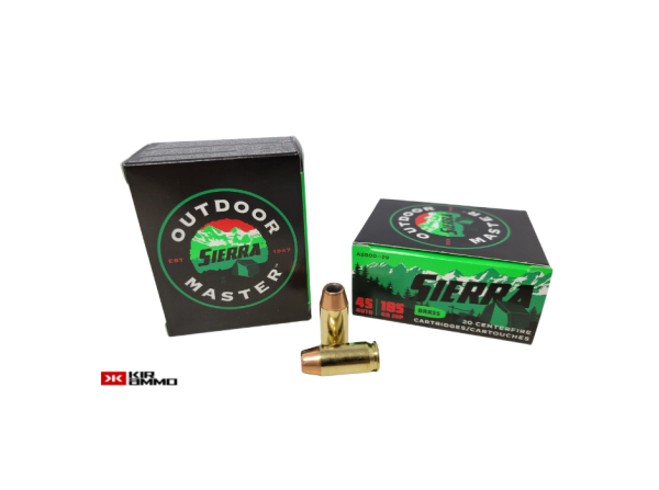 SIERRA OUTDOOR MASTER .45 ACP SAME DAY SHIPPING 185 Grain JHP – 20 Rounds (Box) [NO TAX outside Texas]