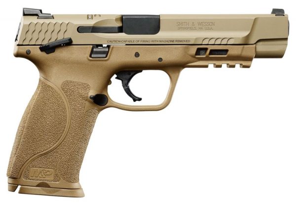 Smith & Wesson M&P9 M2.0 9mm 5″ Barrel 17 RDs Flat Dark Earth
