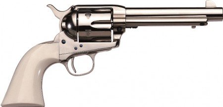 Taylors and Co 1873 Cattleman Nickel .45 LC 5.5-inch 6Rds