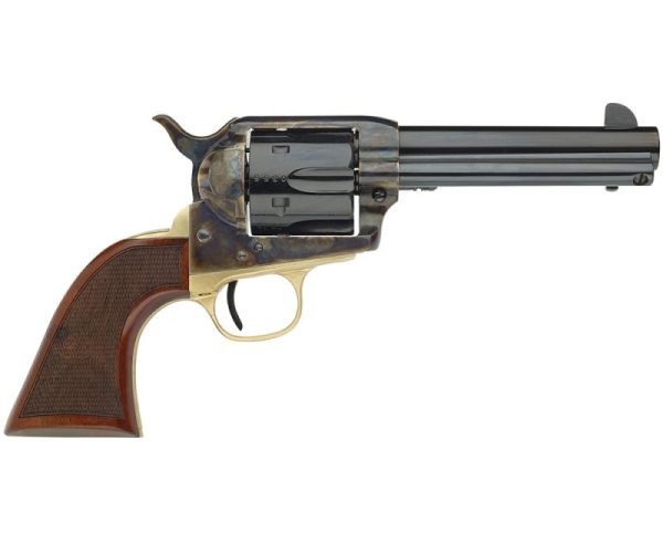 Taylor’s & Company Taylors 1873 Ranch Hand 45 Colt (Colt) 4.75″ 6 Checkered Walnut Blued
