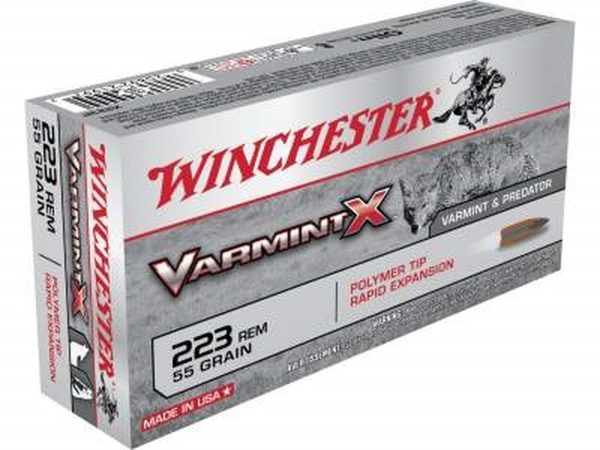 Winchester 223 Rem SAME DAY SHIPPING VARMINT-X X223P 55 gr Polymer Tip – 20 rounds (Box) [NO TAX outside TX]