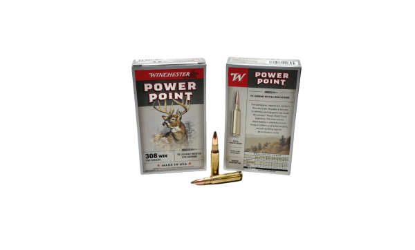 Winchester .308 Win SAME DAY SHIPPING 150 Grain Power Point – 20 Rounds (Box) [NO TAX outside Texas]