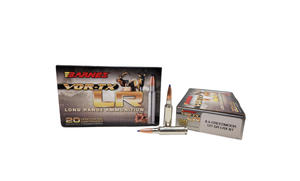 BARNES Vor-TX 6.5 Creedmoor SAME DAY SHIPPING 127 Grain LRX Boat Tail Lead Free – 20 Rounds (Box) [NO TAX outside Texas]