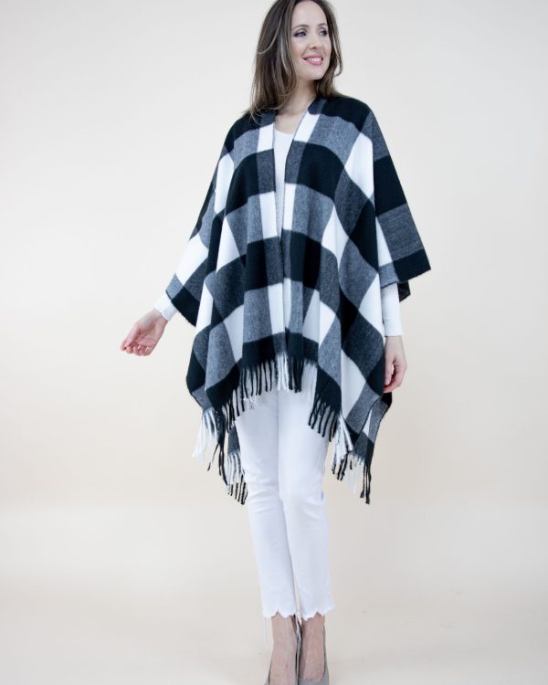 Women’s Buffalo Plaid Ruana Wrap