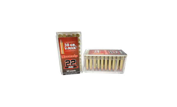HORNADY .22 Mag SAME DAY SHIPPING 30 Grain V-MAX – 50 Rounds (Box) [NO TAX outside Texas]