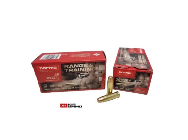 Norma .38 Special CASE SAME DAY SHIPPING 158 Gr FMJ – 1,000 Rounds (CASE) [NO TAX outside Texas]