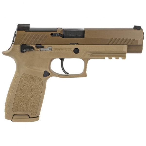 Sig Sauer P320F M17 Coyote Tan 9mm 4.7″ Barrel 17-Rounds SIGLITE Front Sights 1 Magazine